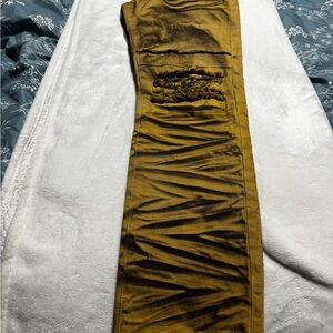 Crysp denim Men's Slim Straight Jeans in Tan